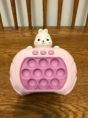 Pink Bunny Electronic Quick Push Pop It Game - Sensory Fidget Toy
